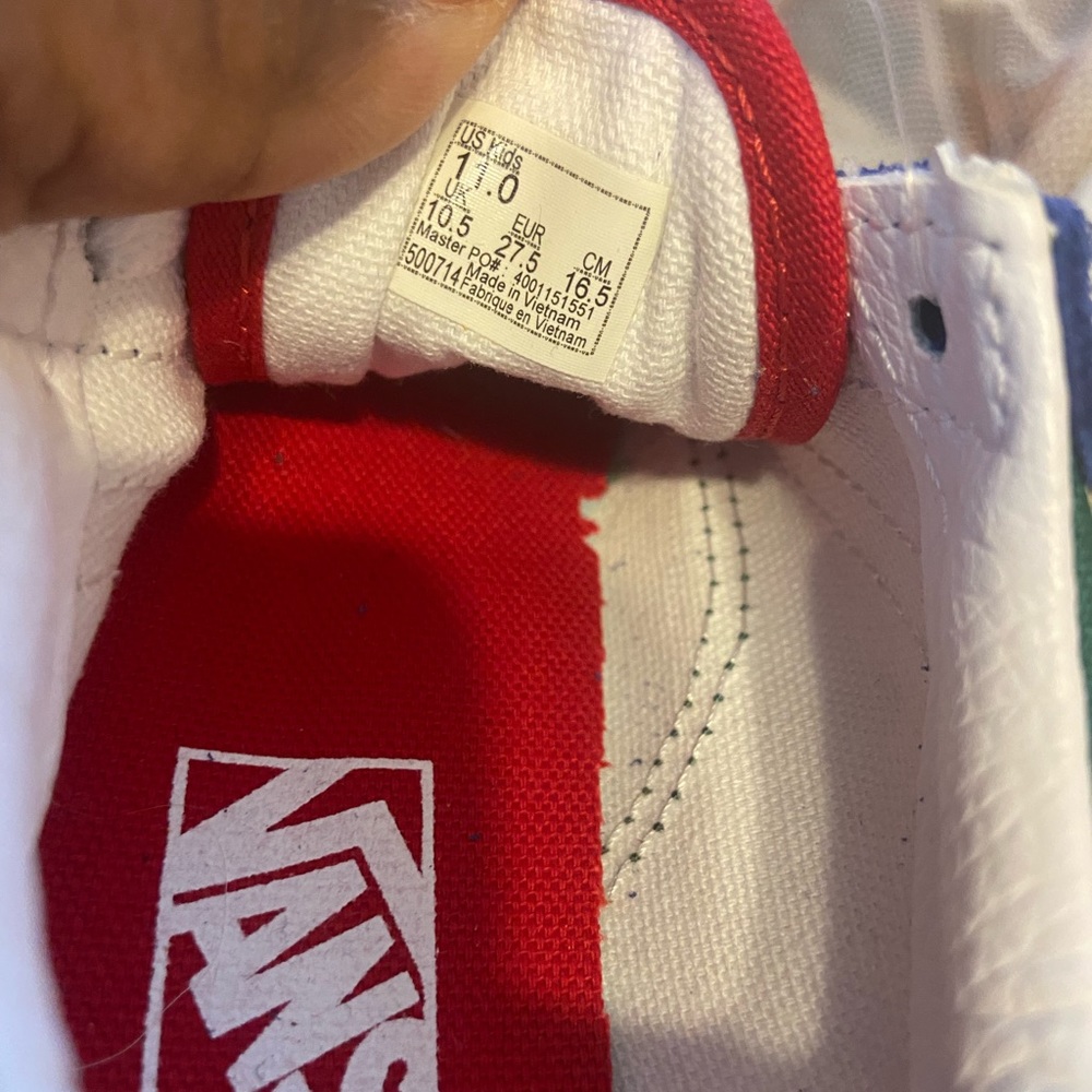 NWOT🔥Van’s Color blocker Red, Blue Yellow Sneakers - Picture 5 of 5